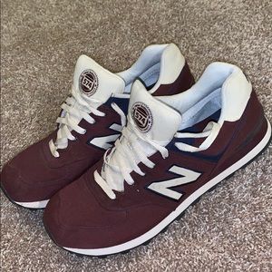 Maroon New Balance Sneakers